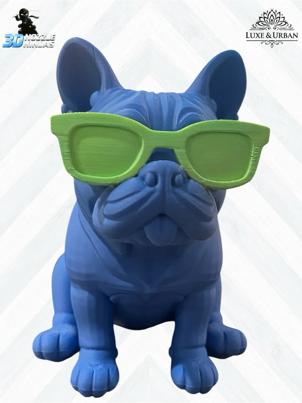 🪷 3d Handcrafted Cool French Bulldog with Sunglasses - Picture 2 of 7